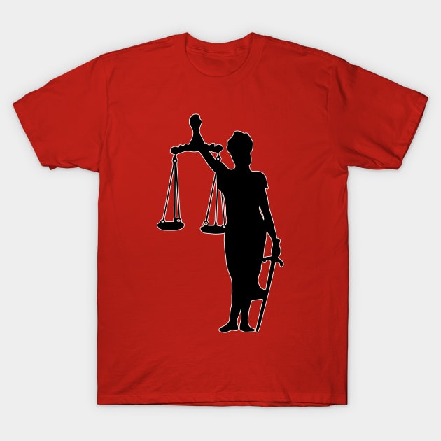 Justice T-Shirt by Huggy Mauve